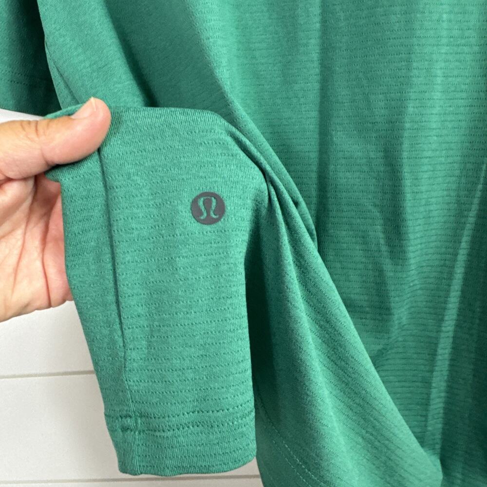 Lululemon Activewear Tee Shirt Crewneck Short Sleeve Green sz M - Picture 7 of 7